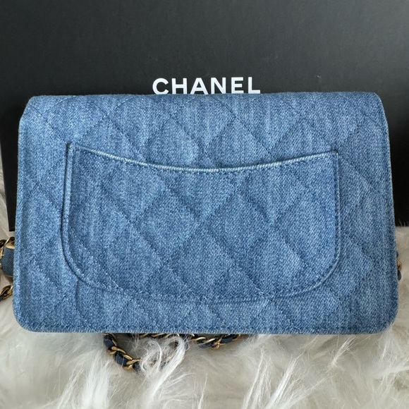 Chanel Denim Pearl Crush WOC - Picture 6 of 16